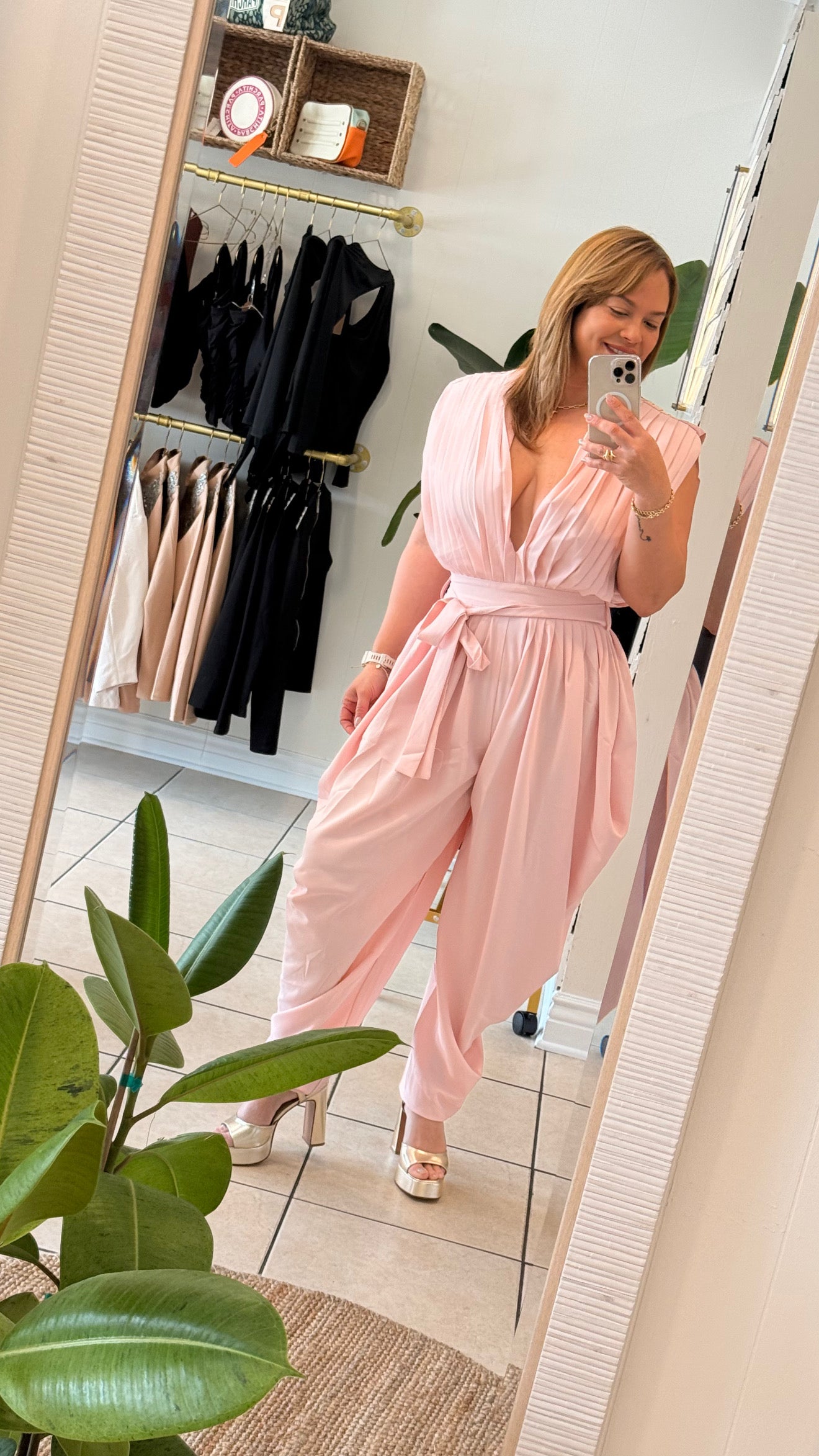 Ballon jumpsuit rose