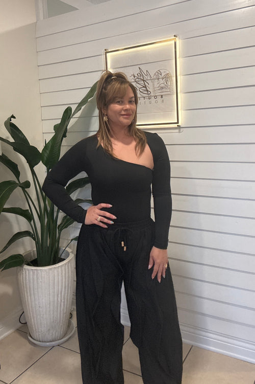 Black T Bodysuit Tummy Control
