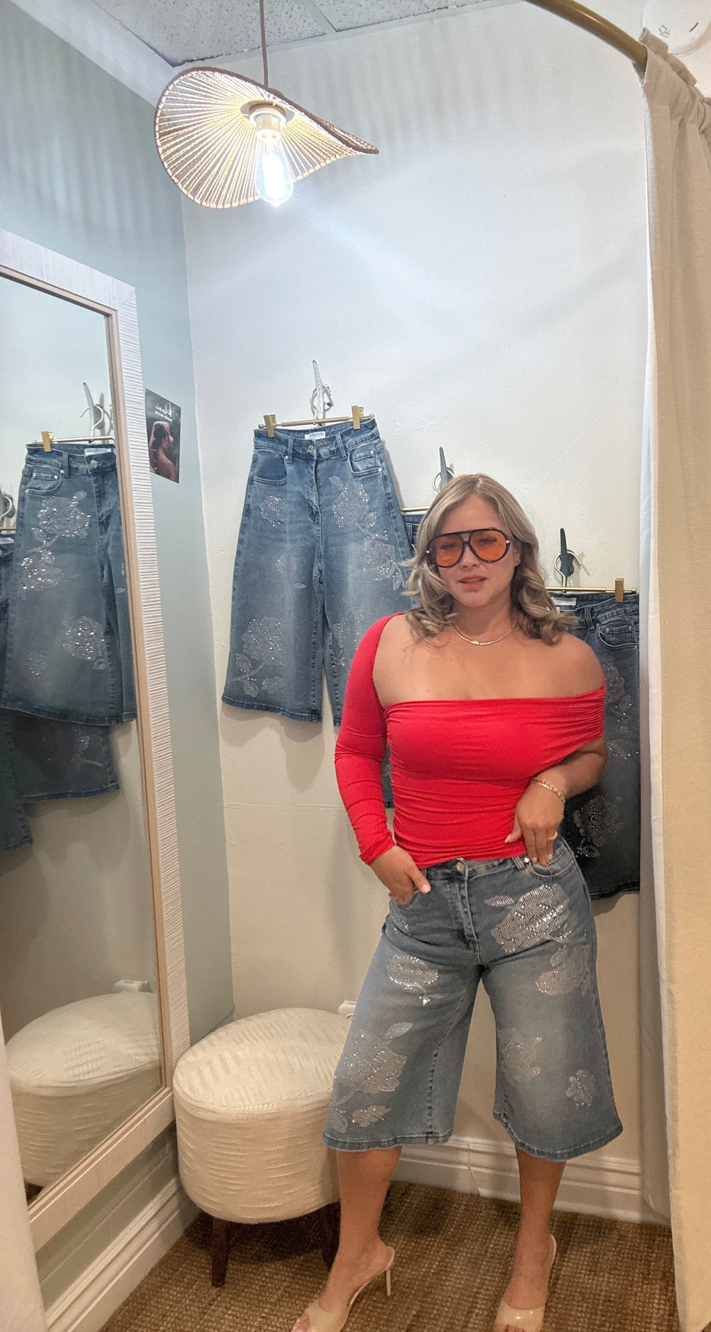 Flowers Bermuda Jean