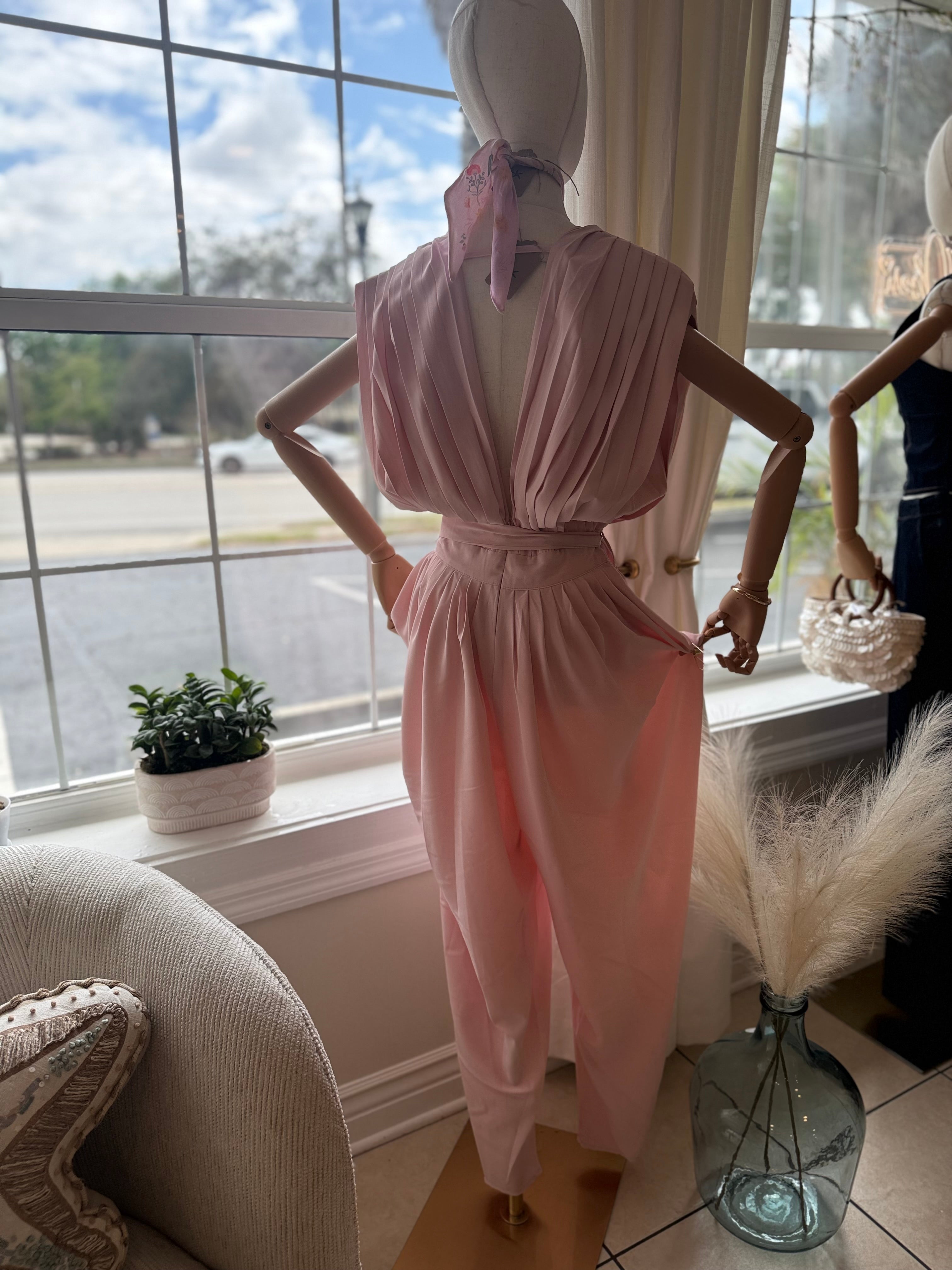 Ballon jumpsuit rose