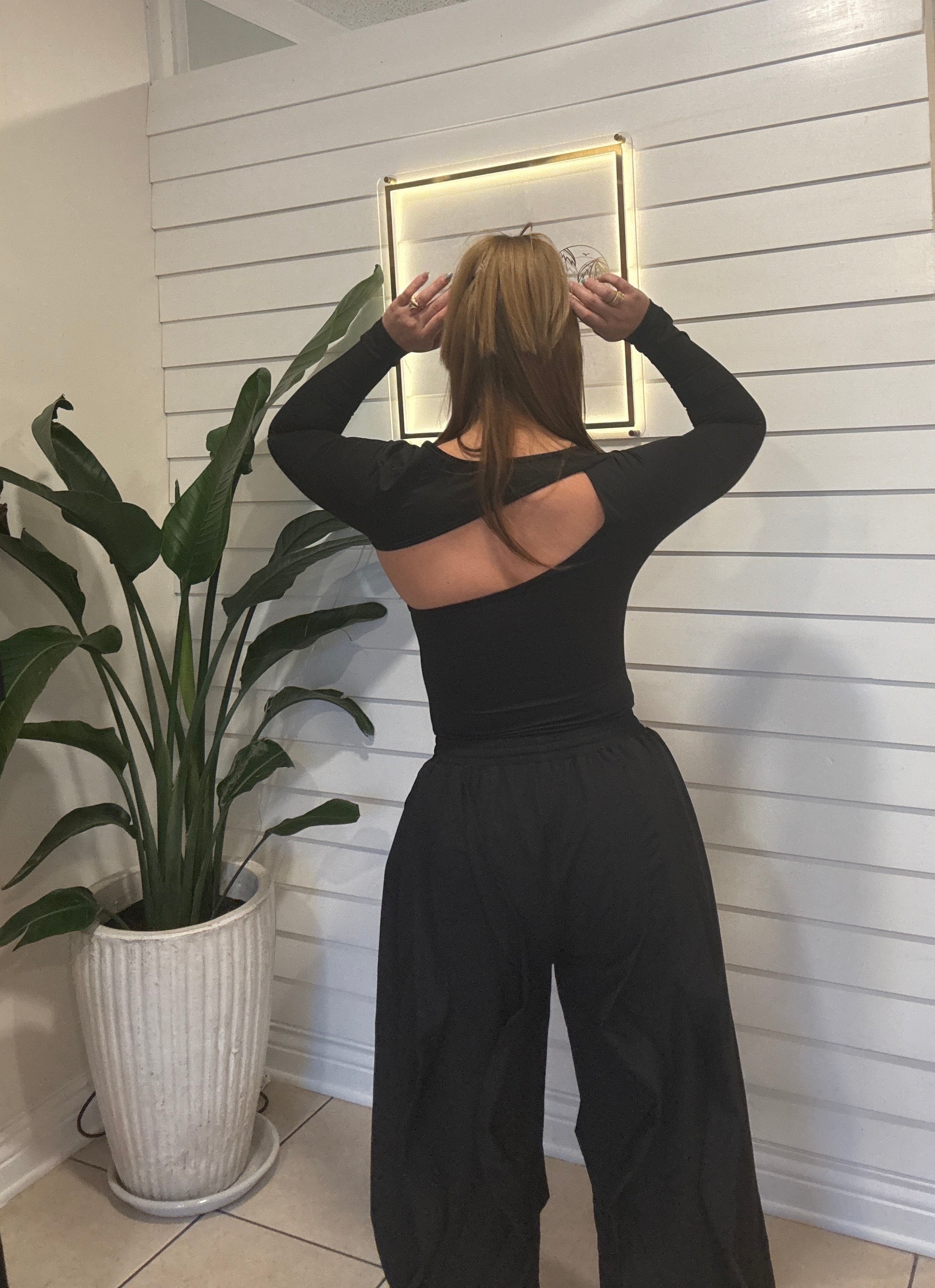 Black T Bodysuit Tummy Control