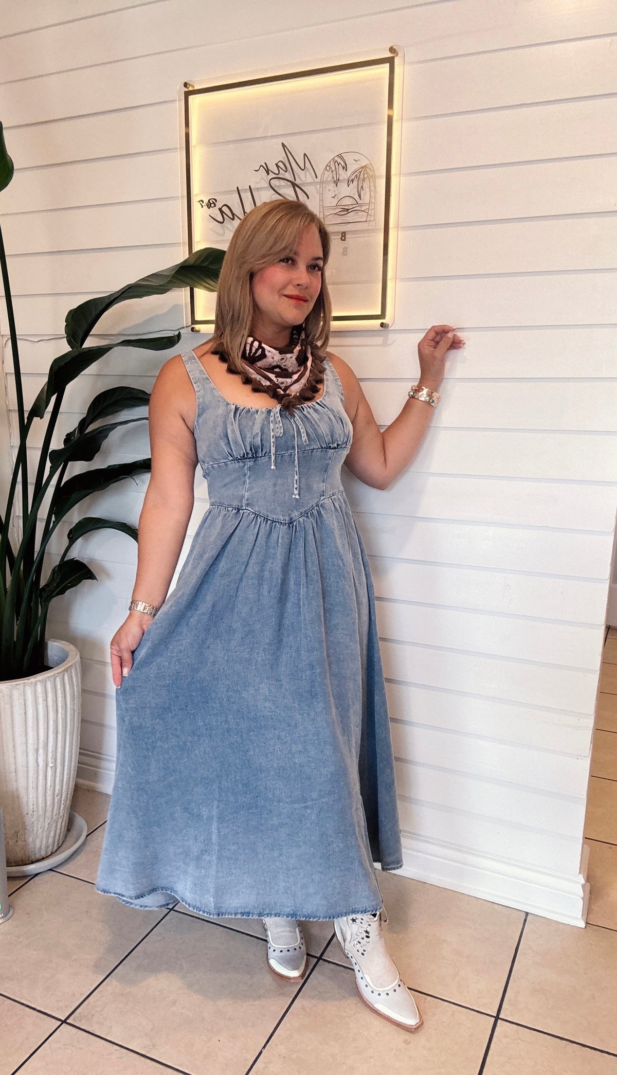 Dress long jeans soft