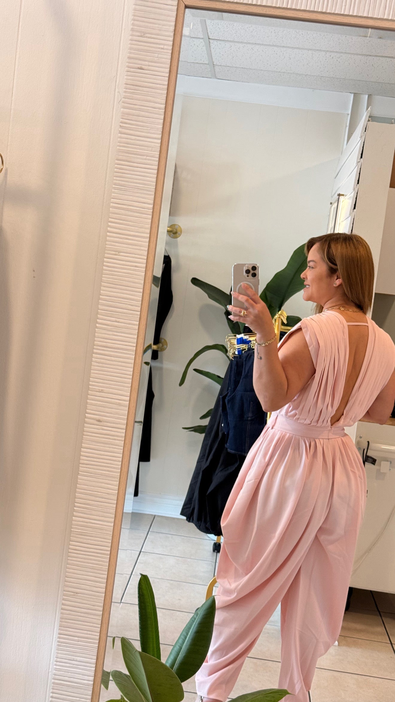 Ballon jumpsuit rose