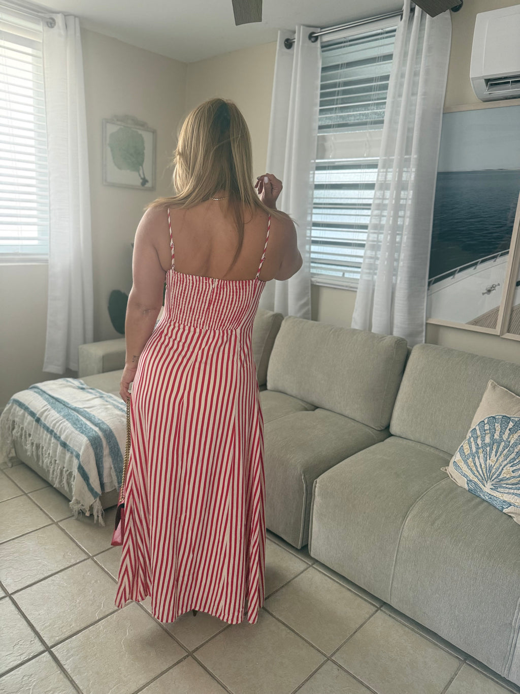 Red Stripe Dress