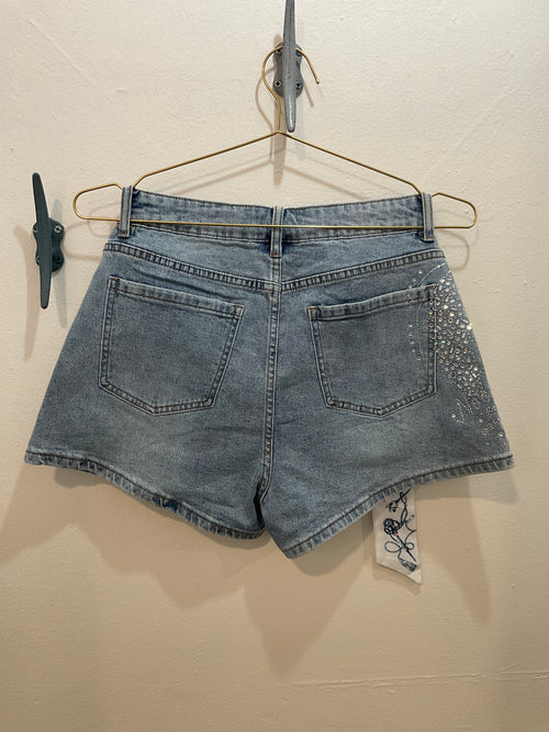 Bella Rhinestone Short Jean