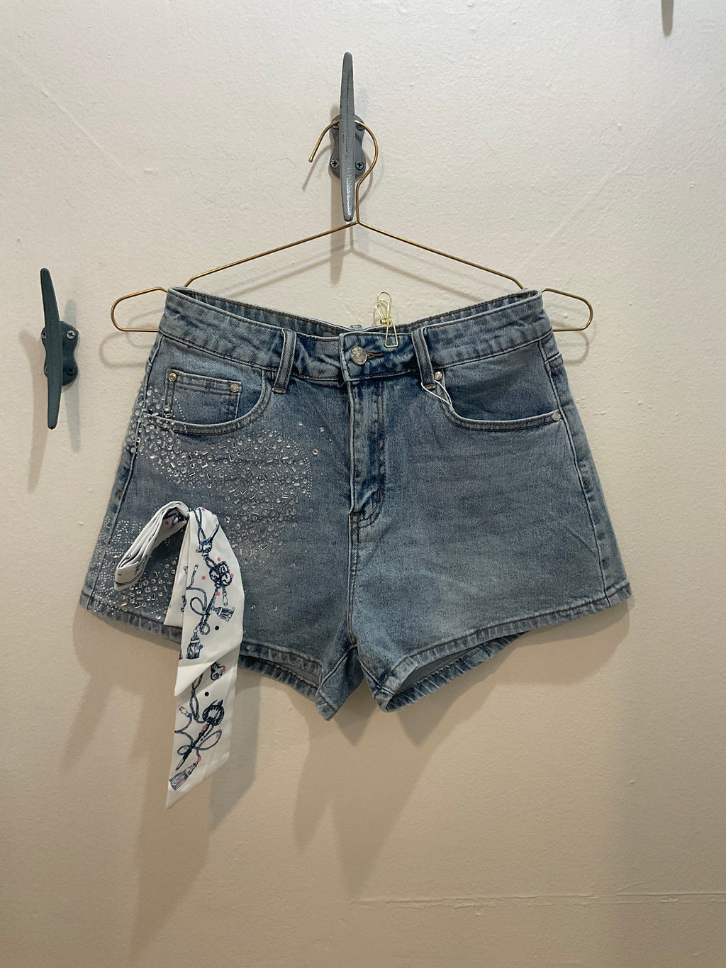 Bella Rhinestone Short Jean